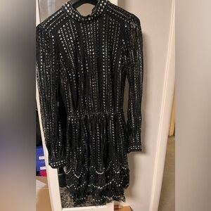 Michael Kors Embellished Embroidered Lace dress